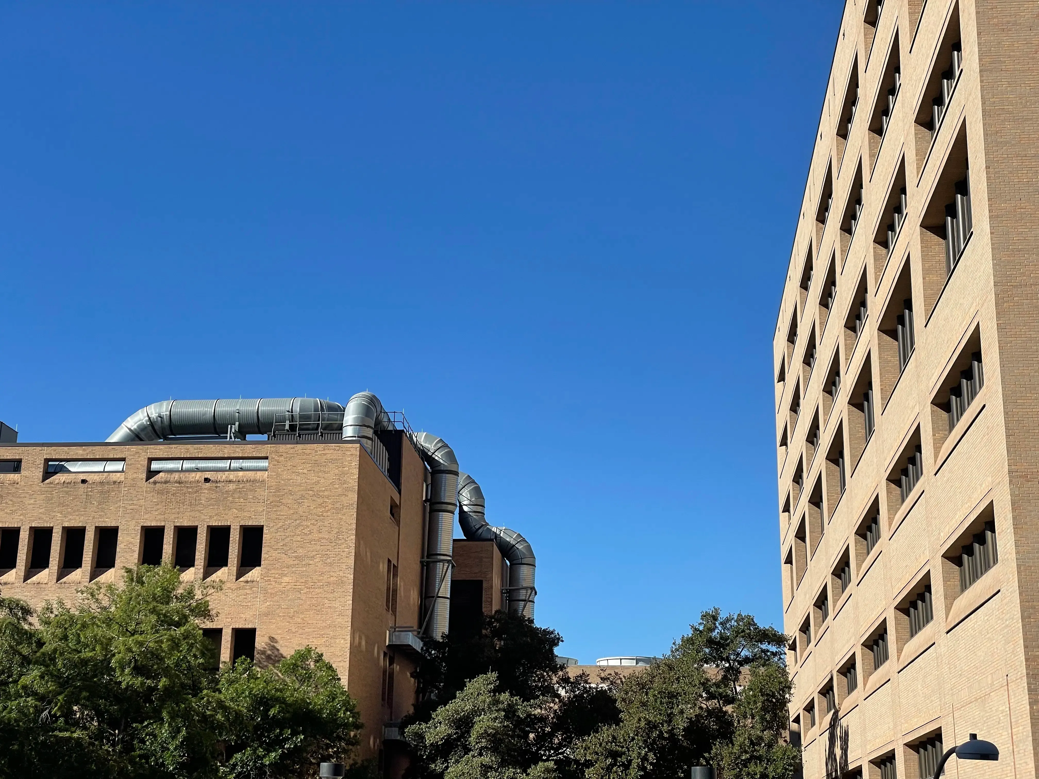 Blue sky with the UT CPE and ETC in the bottom of the frame.